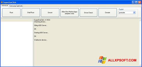 Screenshot SuperOneClick Windows XP
