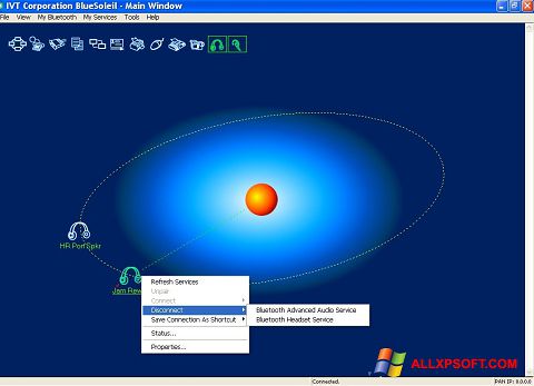 Screenshot BlueSoleil Windows XP