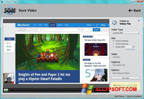 Screenshot Screencast-O-Matic Windows XP