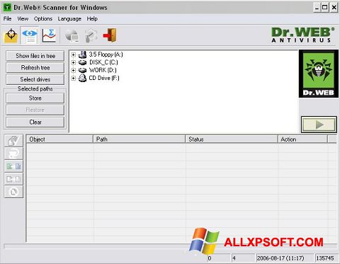 Screenshot Dr.Web CureIt Windows XP